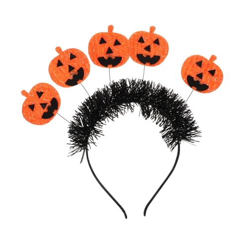 Healeved Halloween Kürbis Haarreif Kreatives Cosplay Kostüm Accessoire Unisex Komfortabel Halloween Party Stirnband für Damen und Herren von Healeved