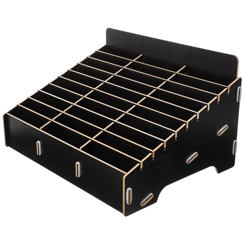 Healeved Handy-Aufbewahrungsbox 30 Fächer Handy-Desktop-Organizer Caddy-Organizer Für Büro Und Schule – Schwarz von Healeved
