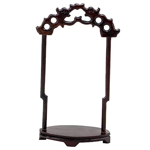 Healeved Jade -Anhänger -Displayständer Halter für Schmuckketten Schmuckständer Displayhalter Halskette und Armbandhalter Halskettenspeicherstand schwarze Katalpa von Healeved