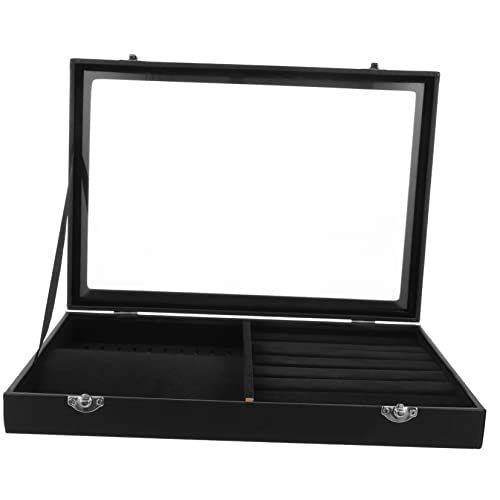 Healeved Juwelch Schmuck Organizer Box mit Deckel Transparente Aufbewahrungsbox für Ohrringe Ringe und Anhänger zur Schmuckaufbewahrung Geschenkbox für Besondere Anlässe Healeved Juwelch Schmuck Organizer Box mit Deckel Transparente Aufbewahrungsbox für Ohrringe Ringe und Anhänger zur Schmuckaufbewahrung Geschenkbox für Besondere Anlässe von Healeved