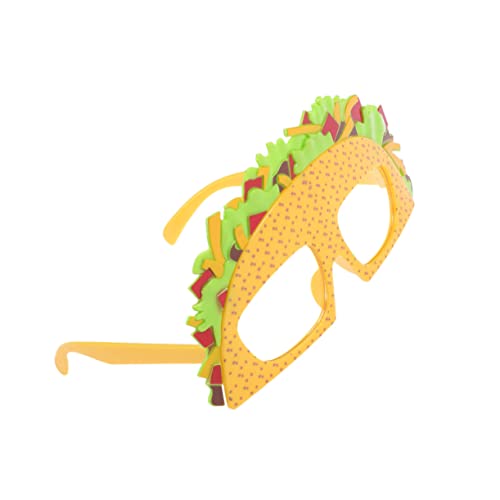 Healeved Kreative Taco Sonnenbrille Lustige Sandwich Brille für Partys Accessoires für Fasching und Erwachsenenfeiern Langlebig und Leicht Bringt Spaß und von Healeved