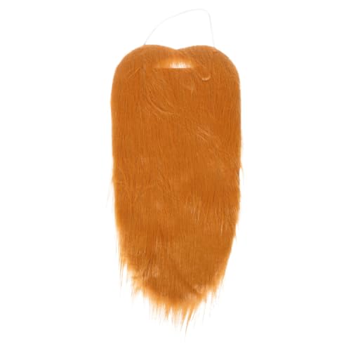 Healeved Künstlicher Bart Kostümbärte Für Erwachsene Bart Make-up Bartset Für Männer Langer Bart Bärte Für Kostüme Bart Gefälscht Falscher Schnurrbart Und Bart Plüschstoffe Brown von Healeved