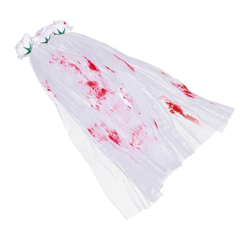 Healeved Langhaariger Gothic Halloween Schleier mit Kamm Blutroter Totenkopf Haarschmuck für Kostüm und Themenpartys Robustes Design für Cosplay und Gruselige Verkleidungen Healeved Langhaariger Gothic Halloween Schleier mit Kamm Blutroter Totenkopf Haarschmuck für Kostüm und Themenpartys Robustes Design für Cosplay und Gruselige Verkleidungen von Healeved
