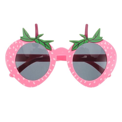 Healeved Lustige Erdbeer Sonnenbrille für Partys Verspieltes Cartoon Design für Geburtstagsfeiern Abschlussfeiern Langlebiges Komfortables von Healeved