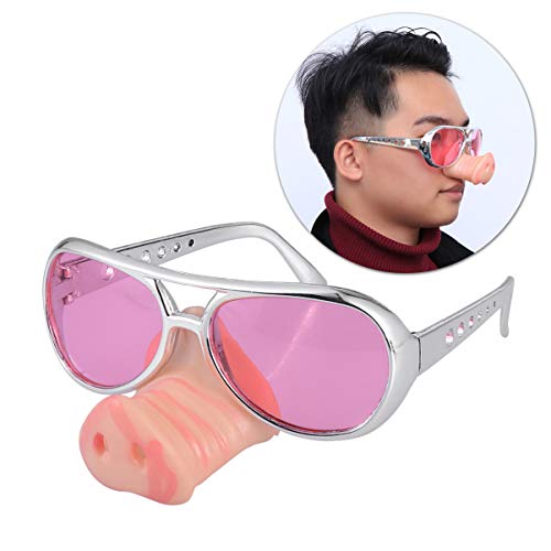 Healeved Lustige Halloween-Sonnenbrille Mit Schweinenase Auffällige Party-Gastgeschenk-Brille Lustiges Kostümzubehör Healeved Lustige Halloween-Sonnenbrille Mit Schweinenase Auffällige Party-Gastgeschenk-Brille Lustiges Kostümzubehör von Healeved