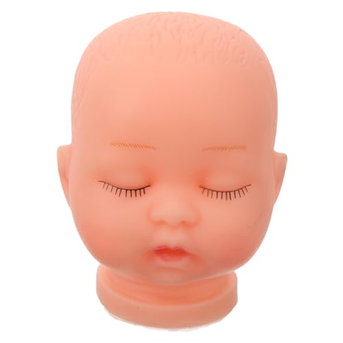 Healeved Miniatur Puppenkopf DIY Zubehör Geruchsneutraler Puppenkopf für Handgemachte Puppen Schlüsselanhänger Bastelkopf Langlebiges Material für Bastelfans von Healeved
