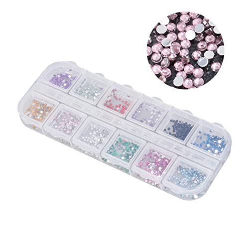 Healeved Nageldesigns – 1 5 Mm Nagel-strasssteine Glitzer-dekorationsset Für Steine ​​mit Flacher Rückseite von Healeved