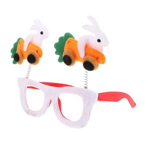 Healeved Osterbrille Karotten Hase für Erwachsene und Lustige Fotorequisiten für Party Komfortables Einzigartiges Design für Feiern und Deko Vielseitige Brillen für Altersgruppen von Healeved