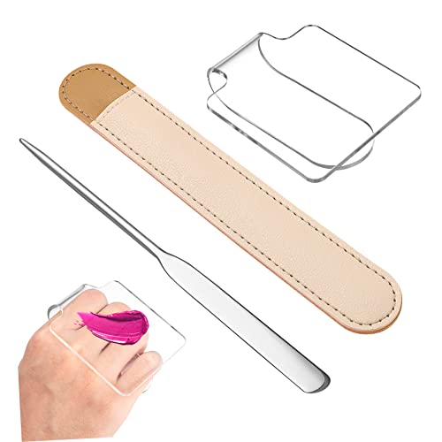 Healeved Paletten -Make -up -Schaufel kosmetische Make-up-Palette Tablett malen spachtel Make-up Mischen Make -up -Tool Make-up-Mischpalette mit Spatel Rostfreier Stahl Healeved Paletten -Make -up -Schaufel kosmetische Make-up-Palette Tablett malen spachtel Make-up Mischen Make -up -Tool Make-up-Mischpalette mit Spatel Rostfreier Stahl von Healeved