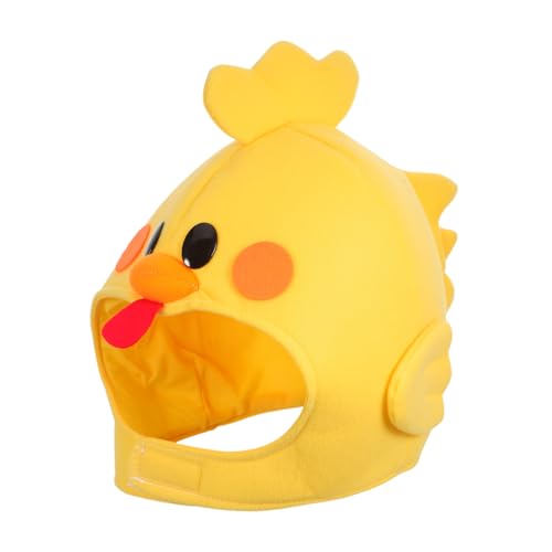Healeved Plüsch Gelbes Hühnchen Kopfbedeckung Kuscheliges Tierkostüm Cosplay Festhut Weiches Kostümzubehör Für Erwachsene Karneval Geburtstag Healeved Plüsch Gelbes Hühnchen Kopfbedeckung Kuscheliges Tierkostüm Cosplay Festhut Weiches Kostümzubehör Für Erwachsene Karneval Geburtstag von Healeved