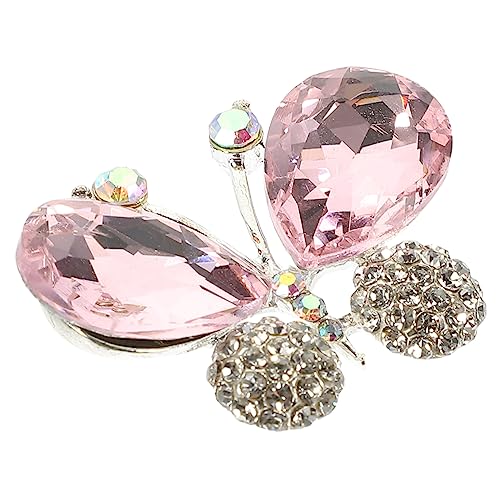 Healeved Schmetterlinge Patch Kleidungsstück Dekore Strass-schuhe Patches Applizierte Dekore Kleiderdekore Basteln Applikationen Aus Strass Dekoration Name Rosa Kristall von Healeved