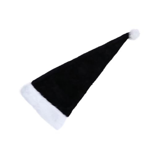 Healeved Schwarze Edle Plüsch Weihnachtsmütze Nikolausmütze Erwachsene Warme Weihnachtsmütze für Familie Party Cosplay und Festliche Anlässe Healeved Schwarze Edle Plüsch Weihnachtsmütze Nikolausmütze Erwachsene Warme Weihnachtsmütze für Familie Party Cosplay und Festliche Anlässe von Healeved