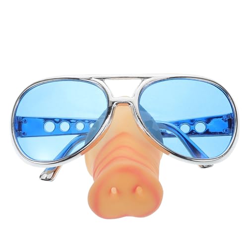 Healeved Schweinenase Partybrille Halloween Geburtstagsparty Gastgeschenke Schweinekostümbrille Party Neuheitsbrille Lustige Schweinenase Fotoautomaten Requisiten von Healeved