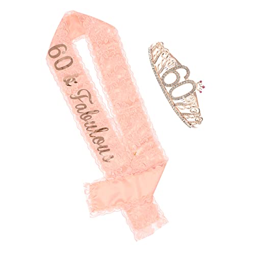 Healeved Stirnband Geburtstagsanzug Krone Geburtstagsdekorationen Für Mädchen Geburtstagsdeko Für Frauen Geburtstagsschärpen Partyschärpe Geburtstags Tiara Für Frauen Happy Birthday von Healeved