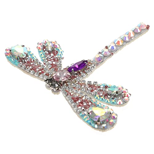 Healeved Strasspatch Applikation für Kleidung Glitzernde Dragonfly Verzierung für Hochzeitskleider Schuhe Accessoires Aufbügeln DIY Dekoration Healeved Strasspatch Applikation für Kleidung Glitzernde Dragonfly Verzierung für Hochzeitskleider Schuhe Accessoires Aufbügeln DIY Dekoration von Healeved