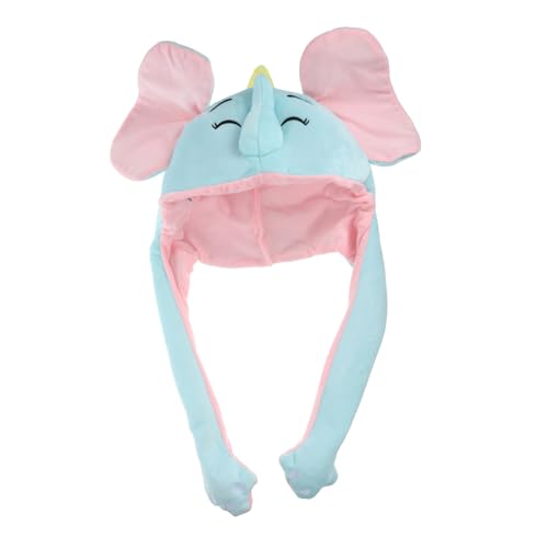 Healeved elefant kopfbedeckung hut Netter Hut Plüschtierhüte Party Hüte mit beweglichen Ohren Hut mit aufklappbaren Ohren elefant kopfschmuck Elefantenhut- für Erwachsene PP Baumwolle Healeved elefant kopfbedeckung hut Netter Hut Plüschtierhüte Party Hüte mit beweglichen Ohren Hut mit aufklappbaren Ohren elefant kopfschmuck Elefantenhut- für Erwachsene PP Baumwolle von Healeved