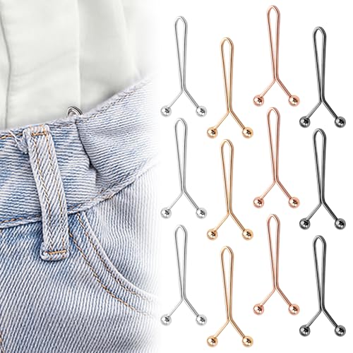 12 Stück Hose Enger Machen clip - Hosen Enger Machen Clip Ohne Nähen, Praktische Jean knopfnadeln mit Pearl-Optik, Ideal zum Hose Enger Machen 12 Stück Hose Enger Machen clip - Hosen Enger Machen Clip Ohne Nähen, Praktische Jean knopfnadeln mit Pearl-Optik, Ideal zum Hose Enger Machen von Healife