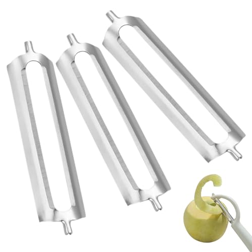 3 Stücke Schäler Ersatzklinge für Doppel Spargelschäler - Turbo Schäler Ersatzklingen, Flachschliff Profischäler, Sparschäler 3 Stücke Schäler Ersatzklinge für Doppel Spargelschäler - Turbo Schäler Ersatzklingen, Flachschliff Profischäler, Sparschäler von Healife