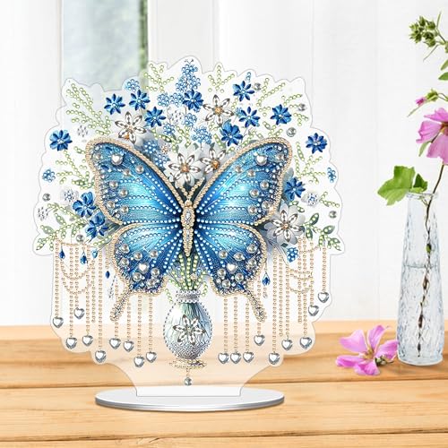Healife 5d Diamond painting schmetterling, Diy diamant malerei aufsteller mit blumen und kristallen, Kreatives bastelset für erwachsene und kinder, Diamond painting tiere Healife 5d Diamond painting schmetterling, Diy diamant malerei aufsteller mit blumen und kristallen, Kreatives bastelset für erwachsene und kinder, Diamond painting tiere von Healife