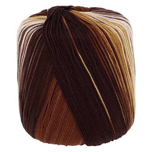 1 Rolle Häkelgarn Strickgarn Baumwolle Farbverlauf Garn Kaleidoskop Garn für DIY Hüte Pullover Schal Handschuhe von Healifty