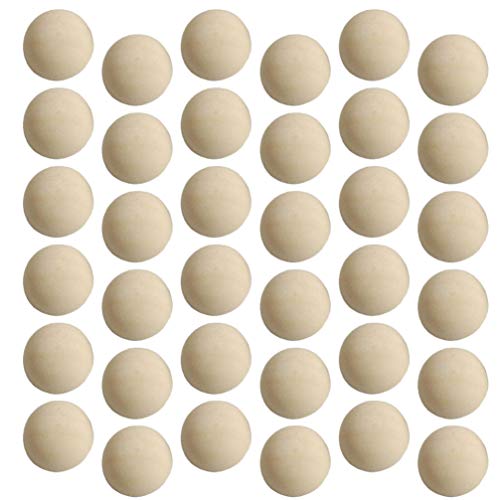 50stücke Unvollendete Halbe Holzkugeln Für Bastelprojekte Diy Spielzeug Und Dekoration Unlackierte Mini-halbkugeln Für Junge Mädchen Und Kreative Projekte von Healifty