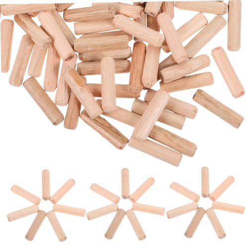 Healifty 1 Einsteck- und Zapfenstecker Holzbearbeitung vielzweckleiter geldschrank stöcker holz ersatzteile für gartenmöbel leimspachtel gluey Holzstange Holzstifte für Regale Handwerk Holz von Healifty