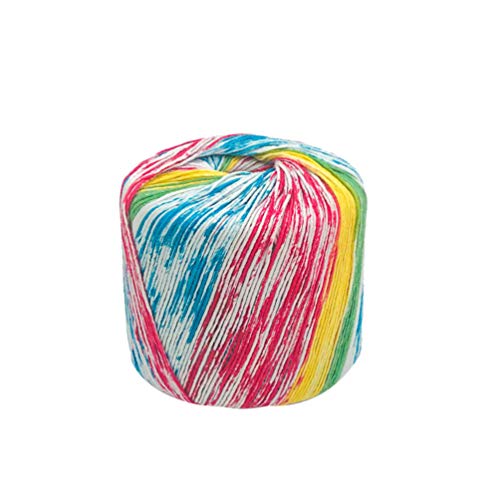 Healifty 1 Rolle Häkelgarn Strickgarn Baumwolle Farbverlauf Garn Kaleidoskop Garn für DIY Hüte Pullover Schal Handschuhe Neon von Healifty