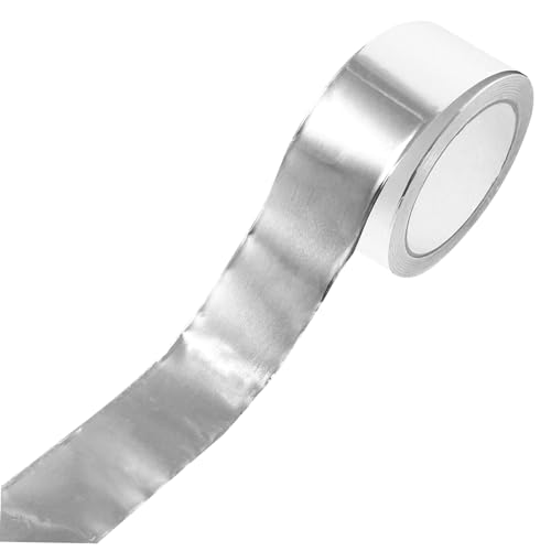 Healifty 1 Rolle Leitfähiges Aluminiumfolienband dichtungsbänder dichtungsband Aluminiumband isolierung metallgürtel Hochtemperaturband Trockner-Entlüftungsband Klebeband aus Aluminiumfolie von Healifty