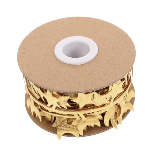 Healifty 1 Rolle Stern und Mond Band Vintage Spitze Dekoratives Geschenkband für Scrapbooking und Kartenherstellung für Diy Projekte Hochzeiten Geburtstagsfeiern und Festliche Dekorationen von Healifty