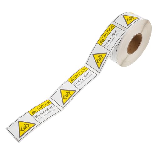 Healifty 1 Rolle Übergewicht Aufkleber Gepäckanhänger Klebeetiketten Etiketten Warnetiketten Für Schwere Lasten Etiketten Für Thermodrucker Verpackungsetiketten Für von Healifty