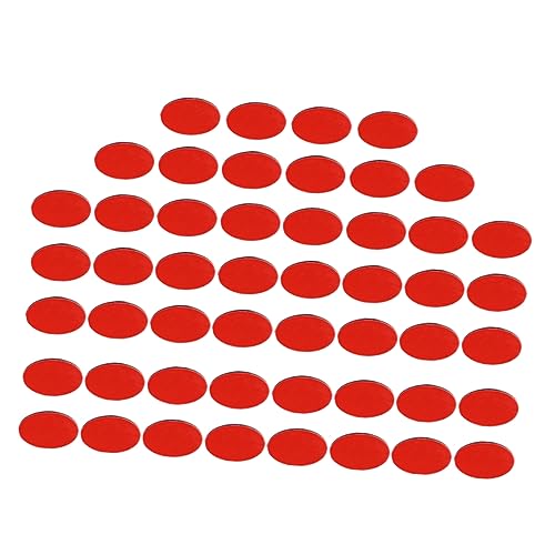 Healifty 1 Satz Auto Parfümkleber Klebrig Klebebänder Auto-ornament-klebeband Aufkleber Einseitig Zurück Doppelseitige Pads Für Klebepunkte Doppelseitig Mit Rot Pvc 50 Stück von Healifty
