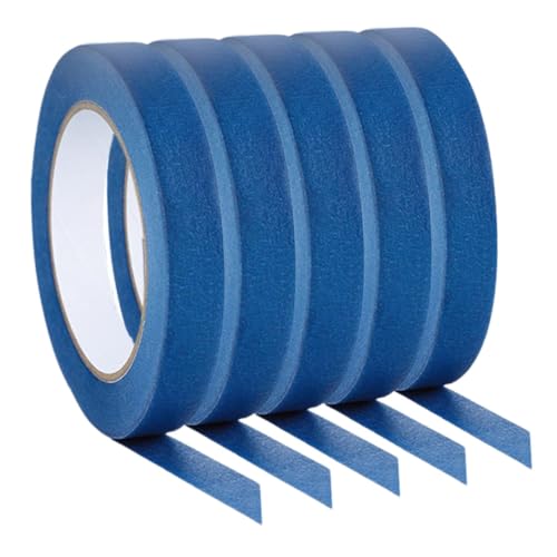Healifty 1 Satz Auto -lackband Lieferungen Von Autolacken Automobil Maskierung Led Streifen Abdeckband Mit Geringer Klebkraft Malerband Auto-klebeband Farbband Blue 5rollen von Healifty