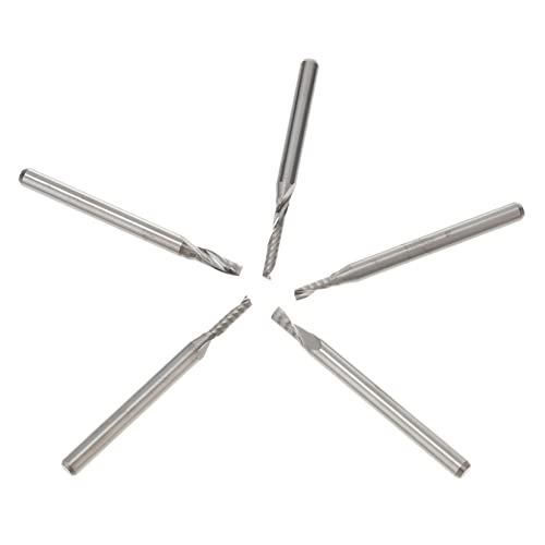 Healifty 1 Satz Wolfram stahl fräser Mahlen Holzbearbeitung werkzeug Gravurfräser Gravierfräser CNC-Fräser Schaftfräser Fräser gravieren Stahlfräser Silber von Healifty
