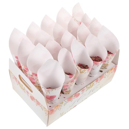 Healifty 1 Set Blütenblatt-Konfetti-Kegel für Hochzeiten: Tischdekoration für Hochzeiten, Party-Mittelstücke, Halter, Tablett, Blumenmädchenkorb und Empfangszubehör Healifty 1 Set Blütenblatt-Konfetti-Kegel für Hochzeiten: Tischdekoration für Hochzeiten, Party-Mittelstücke, Halter, Tablett, Blumenmädchenkorb und Empfangszubehör von Healifty