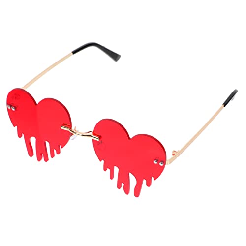 Healifty 1 Stück Herzförmige Tränen Sonnenbrille Lustige Party Accessoires für Fotografie und Besondere Anlässe Leichte und Einzigartige Sonnenbrillen für Unvergessliche von Healifty