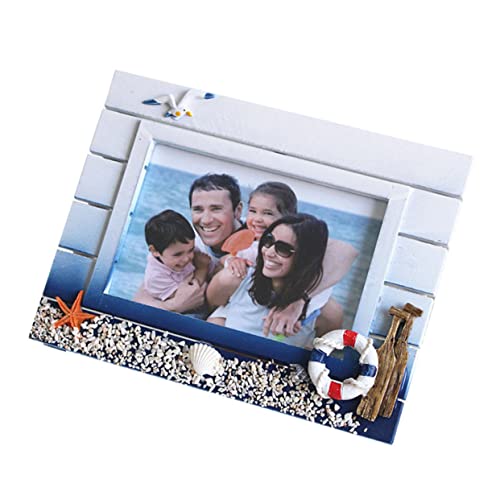 Healifty 1 Stück Holz Bilderrahmen im Nautischen Stil Mediteranes Design für Schreibtischdekoration Kreativer Fotohalter für Zuhause Schlafzimmer und Wohnzimmer für Persönliche Erinnerungen Healifty 1 Stück Holz Bilderrahmen im Nautischen Stil Mediteranes Design für Schreibtischdekoration Kreativer Fotohalter für Zuhause Schlafzimmer und Wohnzimmer für Persönliche Erinnerungen von Healifty