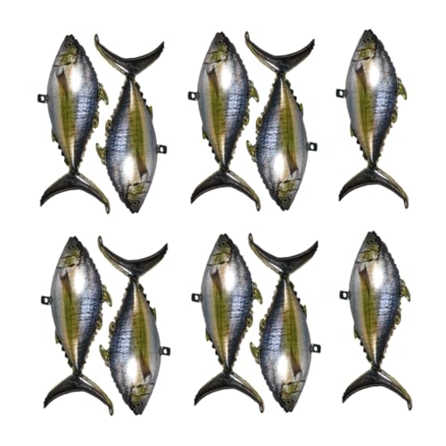 Healifty 10 Stück Aluminiumfolie Realistische Fischdesigns Dekorationen für Geburtstagsfeiern mit Fischthema für Strand Healifty 10 Stück Aluminiumfolie Realistische Fischdesigns Dekorationen für Geburtstagsfeiern mit Fischthema für Strand von Healifty