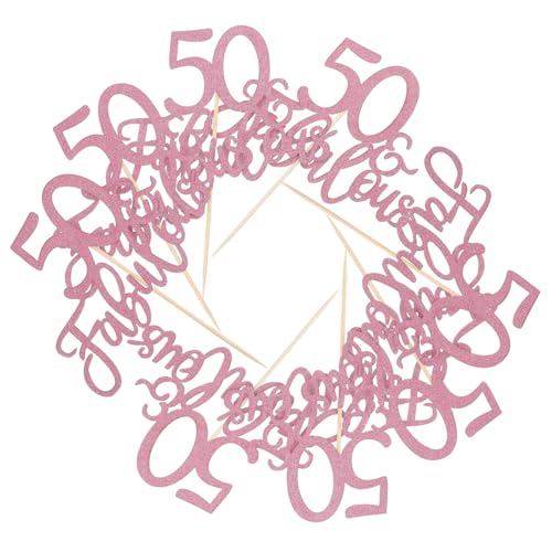 Healifty 10 Stück Fabulous Kuchenaufsatz Teiliges Roségold Cake Topper für Geburtstagsfeier und Jubiläumsdekorationen Einfach Zusammenzubauen und Ansprechend für Ihre Torte Healifty 10 Stück Fabulous Kuchenaufsatz Teiliges Roségold Cake Topper für Geburtstagsfeier und Jubiläumsdekorationen Einfach Zusammenzubauen und Ansprechend für Ihre Torte von Healifty