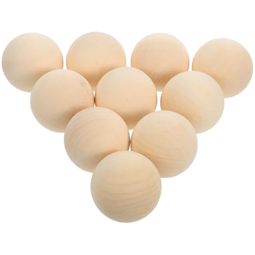 Healifty 10 Stück Holzperlen Unlackierte Runde Bastelkugeln aus für Diy Projekte Große Unbehandelte Holzkugeln Sicher für Glatte Oberfläche für Malen und Basteln Healifty 10 Stück Holzperlen Unlackierte Runde Bastelkugeln aus für Diy Projekte Große Unbehandelte Holzkugeln Sicher für Glatte Oberfläche für Malen und Basteln von Healifty