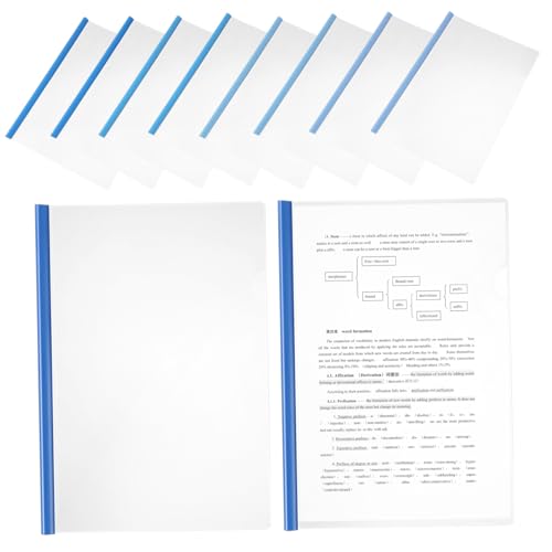 Healifty 10 Stück Rutschfeste Kunststoff Mappe mit Kapazität für Schule Büro und Zuhause Leichte Dokumentenorganisation Healifty 10 Stück Rutschfeste Kunststoff Mappe mit Kapazität für Schule Büro und Zuhause Leichte Dokumentenorganisation von Healifty