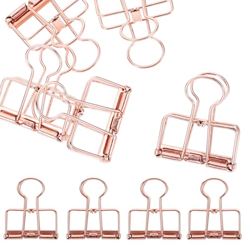 Healifty 10 Stück Vintage Metall Binder Clips Roségold Mittelgroße Büroklammern für Dokumente zum Organisieren von Unterlagen Notizen und Healifty 10 Stück Vintage Metall Binder Clips Roségold Mittelgroße Büroklammern für Dokumente zum Organisieren von Unterlagen Notizen und von Healifty