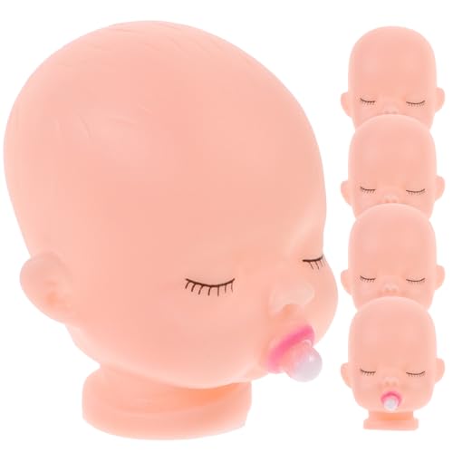 Healifty 10 Stück Vinyl-Baby-Puppenköpfe für Künstler Handmalerei Puppe Körperteil DIY Ersatz Schlüsselanhänger, Silikon, As Shown 2, S von Healifty