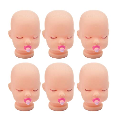 Healifty 10 stücke Vinyl Baby Puppe Kopf Baby nippel DIY Handwerk für künstler Hand malerei Puppe körperteil ersatz Keychain Baby Shower Party Favor von Healifty