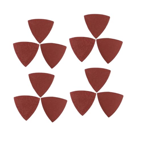 Healifty 100 Schleifpapier Werkzeug Detail Körnung Schleifmittel Feinschleifen Pad Dreieckiges Schleifpapier Rot von Healifty