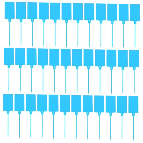 Healifty 100 Stück Anhänger Zum Aufhängen Adressetiketten Kabel Punkt Etiketten Aufkleber Klebeetiketten Etiketten Für Marmeladengläser Gefrierschranketiketten Und Stift Draht-tags Pp Blue von Healifty