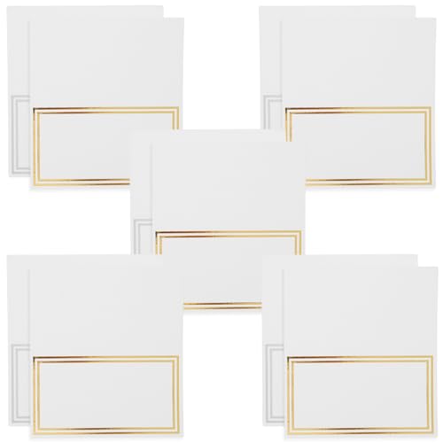 Healifty 100 Stück Tischkarten Blanko Hochwertige Platzkarten für Hochzeiten Partys und Veranstaltungen und Einfach Aufzustellen Dekorative Namenskarten für Gäste Gold Silber Healifty 100 Stück Tischkarten Blanko Hochwertige Platzkarten für Hochzeiten Partys und Veranstaltungen und Einfach Aufzustellen Dekorative Namenskarten für Gäste Gold Silber von Healifty