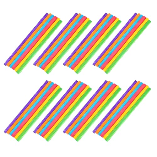Healifty 1000 Stück Holzstäbchen Bunte Holzstäbe für Diy Bastelprojekte Kreative Kunstmaterialien für Schulprojekte Langlebig und Sicher für Kinderhände von Healifty