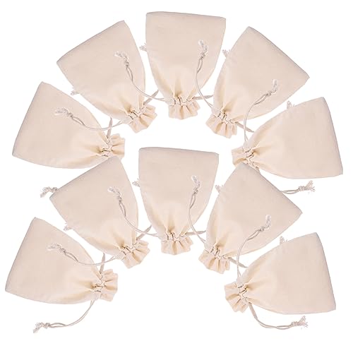 Healifty 10Stücke Kleine Jutesäckchen mit Kordelzug für Hochzeitsschmuck Geschenktüten für Partys Praktische Stoffbeutel zum Aufbewahren und Verschenken von Schmuck Healifty 10Stücke Kleine Jutesäckchen mit Kordelzug für Hochzeitsschmuck Geschenktüten für Partys Praktische Stoffbeutel zum Aufbewahren und Verschenken von Schmuck von Healifty