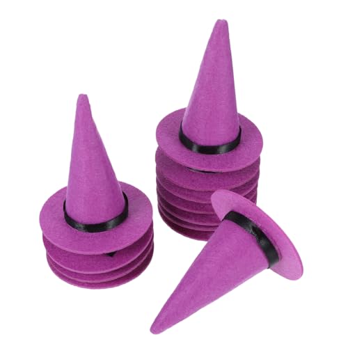 Healifty 12 Mini-hexenhüte Aus Filz: Halloween-flaschenaufsätze – Feiertags-party-dekorationen Für Diy-bastelarbeiten, Kostümzubehör Und Tischdekorationen Healifty 12 Mini-hexenhüte Aus Filz: Halloween-flaschenaufsätze – Feiertags-party-dekorationen Für Diy-bastelarbeiten, Kostümzubehör Und Tischdekorationen von Healifty