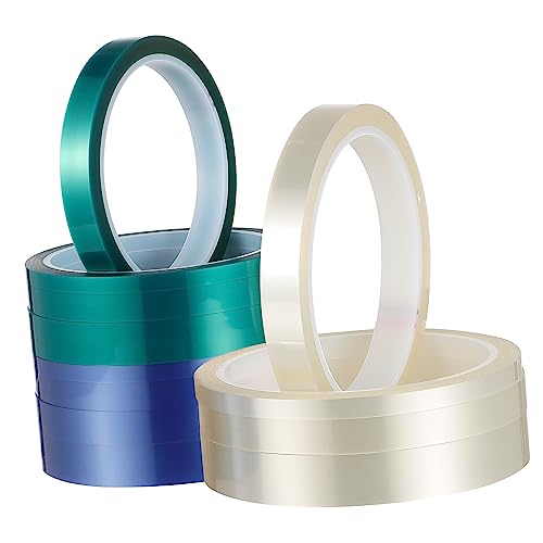 Healifty 12 Rollen hitzebeständiges Klebeband Wärmeband Hochtemperaturbeständiges Klebeband Hitzebeständiges Band Thermal- Hitzebeständige Bänder Heizband für Sublimation das Haustier von Healifty